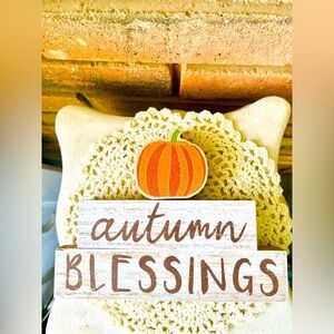 *Autumn Blessings Pumpkin Stackers 3 Pc Set